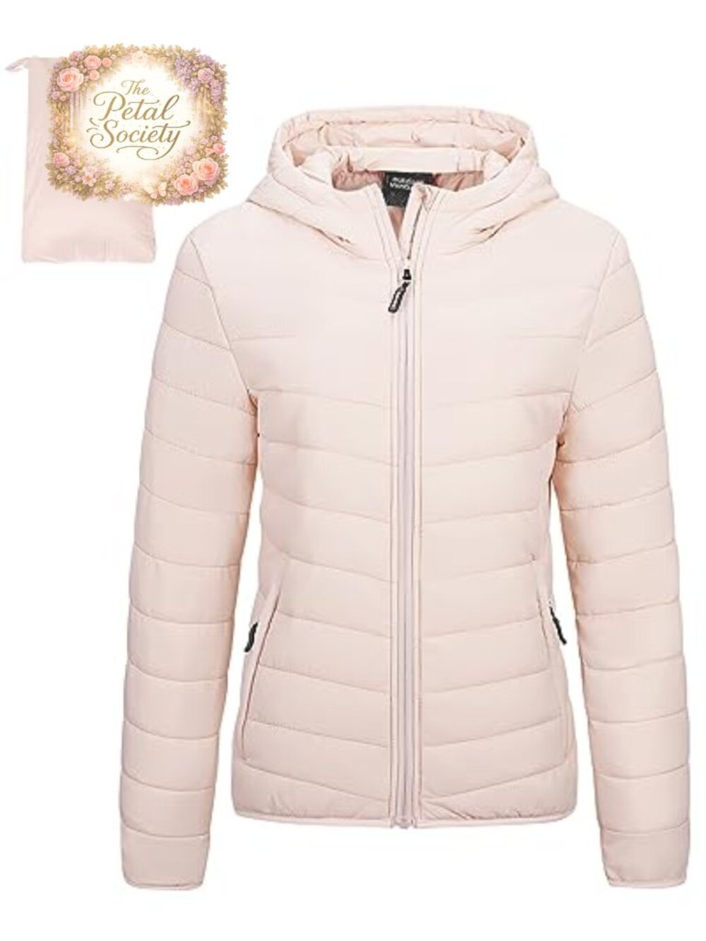 Women's Packable Lightweight Hooded Puffer Jacket